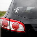 Vinyl Wall Art Decal - UFO - 3.5" x 4.5" - Modern Sci Fi Design Sticker For Bedroom Mirror Make Up Notebooks Laptops Mugs Thermos Car Bumpers Windows Decor 2