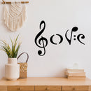 Vinyl Wall Art Decal - Music Notes - 10" x 14" - Trendy Inspirational Good Vibes Quote Sticker For Music Lover Home Bedroom Living Room Playroom Office Switch Decor 2