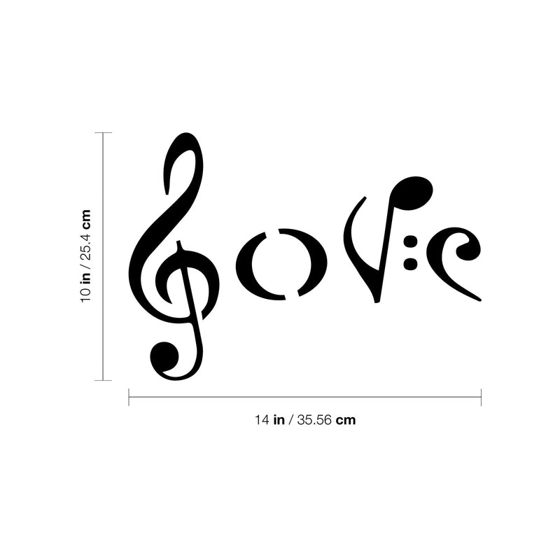 Vinyl Wall Art Decal - Music Notes - 10" x 14" - Trendy Inspirational Good Vibes Quote Sticker For Music Lover Home Bedroom Living Room Playroom Office Switch Decor 4