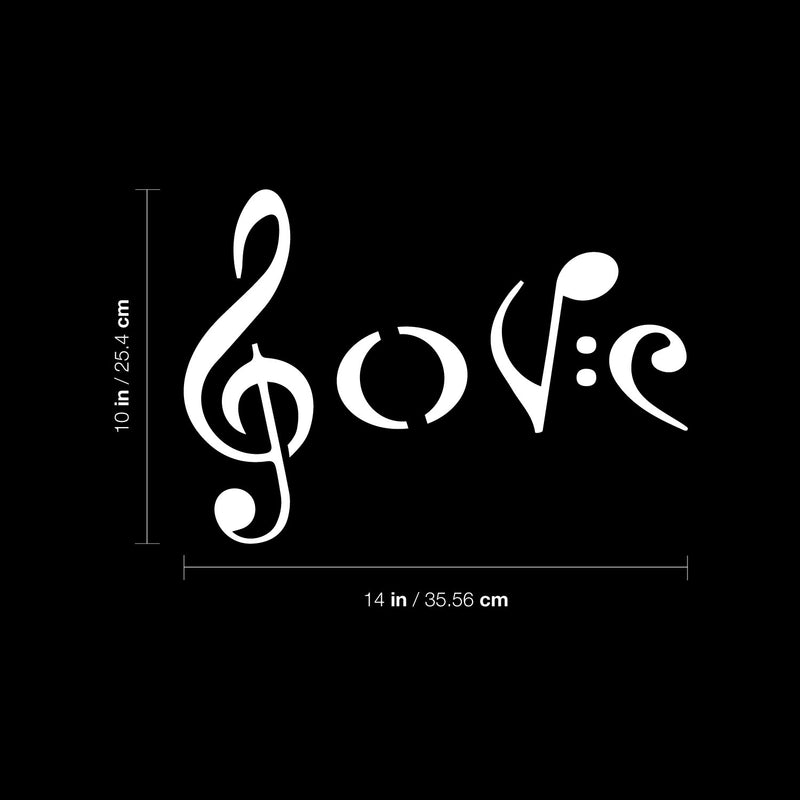 Vinyl Wall Art Decal - Music Notes - 10" x 14" - Trendy Inspirational Good Vibes Quote Sticker For Music Lover Home Bedroom Living Room Playroom Office Switch Decor 4