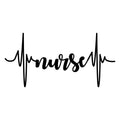 Vinyl Wall Art Decal - Pulse Nurse - 3.- Inspirational Motivational Quote Heart Design Sticker For Home Office Laptop Mugs Thermos Notebook Bumper Sticker Decor 1