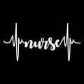 Vinyl Wall Art Decal - Pulse Nurse - 3.5" x 7" - Inspirational Motivational Quote Heart Design Sticker For Home Office Laptop Mugs Thermos Notebook Bumper Sticker Decor 1