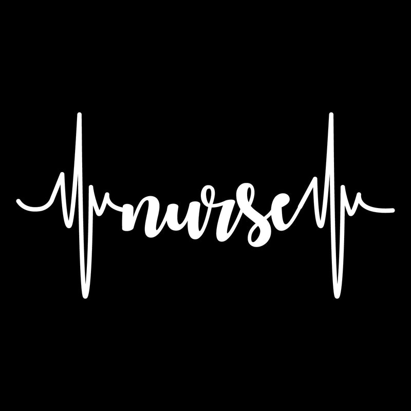 Vinyl Wall Art Decal - Pulse Nurse - 3.5" x 7" - Inspirational Motivational Quote Heart Design Sticker For Home Office Laptop Mugs Thermos Notebook Bumper Sticker Decor 1