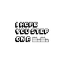 Vinyl Wall Art Decal - I Hope You Step On A Lego - 15" x 25" - Trendy Lovely Funny Inspiring Quote Sticker For Home Toddlers Room Playroom Daycare Playground Classroom Living Room Decor 1