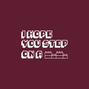 Vinyl Wall Art Decal - I Hope You Step On A Lego - 15" x 25" - Trendy Lovely Funny Inspiring Quote Sticker For Home Toddlers Room Playroom Daycare Playground Classroom Living Room Decor 1