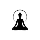 Vinyl Wall Art Decal - Yoga Woman - - Trendy Motivational Positive Healthy Sticker For Home Office Workout Room Yoga CrossFit Center Gym Fitness Lifestyle Decor 1