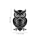 Vinyl Wall Art Decal - Owl Mandala - - Modern Cute Animal Geometric Sticker For Girly Home Office School Bedroom Yoga Meditation Mirror Decor 4