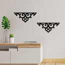 Vinyl Wall Art Decal - Shelf Design - 14" x 6" Each - Minimal Wall Shelves Shapes Classic Sticker For Home Bedroom Dining Room Store Office Living Room Decor 3