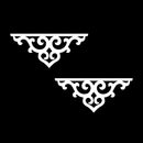 Vinyl Wall Art Decal - Shelf Design - 14" x 6" Each - Minimal Wall Shelves Shapes Classic Sticker For Home Bedroom Dining Room Store Office Living Room Decor 1