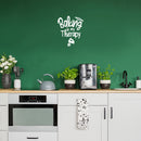 Vinyl Wall Art Decal - Baking Is My Therapy - 20" x 17" - Trendy Funny Quote Electric Mixer Design Sticker For Home Kitchen Office Restaurant Storefront Decor 3