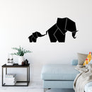 Vinyl Wall Art Decal - Geometric Elephant - 14" x 28.5" - Modern Minimal Figure Animal Design Sticker For Home Office Bedroom Living Room Window Store Decor 2