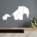 Vinyl Wall Art Decal - Geometric Elephant - 14" x 28.5" - Modern Minimal Figure Animal Design Sticker For Home Office Bedroom Living Room Window Store Decor 3