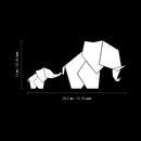 Vinyl Wall Art Decal - Geometric Elephant - 14" x 28.5" - Modern Minimal Figure Animal Design Sticker For Home Office Bedroom Living Room Window Store Decor 4