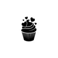 Vinyl Wall Art Decal - Cupcake - - Trendy Cute Dessert Design Sticker For Home Office Kitchen Restaurant Laptop Mugs Thermos Notebook Bumper Sticker Decor 1