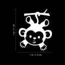 Vinyl Wall Art Decal - Little Monkey - 15" x 12" - Trendy Lovely Design Sticker For Home Toddlers Bedroom Baby's Nursery Playroom Daycare Kindergarten Decor 4