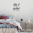 Vinyl Wall Art Decal - Take It Day By Day And Be Grateful For Every Breath - Motivational Self Love Quote Sticker For Home Office Therapy Bedroom Living Room Decor 2