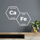 Vinyl Wall Art Decal - Ca Fe Formula - 11" x 15" - Trendy Chemistry Element Spanish Design Sticker For Home Office Kitchenette Coffee Shop Restaurant Storefront Decor 2