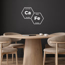 Vinyl Wall Art Decal - Ca Fe Formula - 11" x 15" - Trendy Chemistry Element Spanish Design Sticker For Home Office Kitchenette Coffee Shop Restaurant Storefront Decor 3