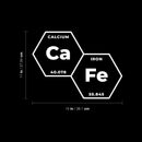 Vinyl Wall Art Decal - Ca Fe Formula - 11" x 15" - Trendy Chemistry Element Spanish Design Sticker For Home Office Kitchenette Coffee Shop Restaurant Storefront Decor 4