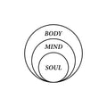 Vinyl Wall Art Decal - Body Mind Soul - Trendy Motivational Positive Healthy Quote Sticker For Office Workout Room Yoga CrossFit Center Gym Fitness Lifestyle Decor 1