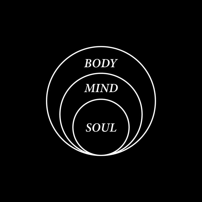 Vinyl Wall Art Decal - Body Mind Soul - 12" x 12" - Trendy Motivational Positive Healthy Quote Sticker For Office Workout Room Yoga CrossFit Center Gym Fitness Lifestyle Decor 1