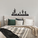 Vinyl Wall Art Decal - Desert - - Desert Plants Trendy Nature Design For Cactus Lovers Home Office Living Room Bedroom Wildflowers Store Decor 3