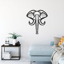 Vinyl Wall Art Decal - Geometric Elephant - 19" x 16.5" - Modern Minimal Figure Animal Design Sticker For Home Bedroom Playroom School Classroom Office Coffee Shop Storefront  Decor 3