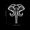 Vinyl Wall Art Decal - Geometric Elephant - 19" x 16.5" - Modern Minimal Figure Animal Design Sticker For Home Bedroom Playroom School Classroom Office Coffee Shop Storefront  Decor 4