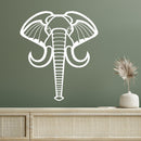 Vinyl Wall Art Decal - Geometric Elephant - 19" x 16.5" - Modern Minimal Figure Animal Design Sticker For Home Bedroom Playroom School Classroom Office Coffee Shop Storefront  Decor 2