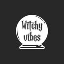 Vinyl Wall Art Decal - Witchy Vibes - 21.5" x 20" - Trendy Lovely Funny Seasonal Design Sticker For Home Family Room Windows Entry Doors Office Coffee Shop School Spooky Decor 1