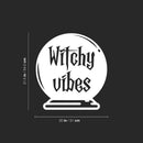 Vinyl Wall Art Decal - Witchy Vibes - 21.5" x 20" - Trendy Lovely Funny Seasonal Design Sticker For Home Family Room Windows Entry Doors Office Coffee Shop School Spooky Decor 4