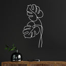Vinyl Wall Art Decal - Plant Line Art - 32" x 15" - Trendy Inspirational Quote Plant Design Sticker For Home Office Bedroom Living Room Indoor Garden Patio Decor 3