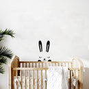 Vinyl Wall Art Decal - Sleep Bunny - 20" x 13" - Trendy Inspirational Cute Animal Design Sticker For Children Bedroom Home Baby Nursery Daycare Kids Room Decor 2