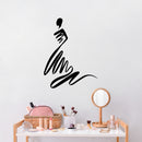 Vinyl Wall Art Decal - Abstract Woman - Trendy Girl Dress Shape Sticker Women Design For Home Bedroom Closet Beauty Boutique Clothing Store Decor 3