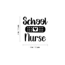Vinyl Wall Art Decal - School Nurse - Inspirational Motivational Quote Heart Design Sticker For Home Office Laptop Mugs Thermos Notebook Bumper Sticker Decor 4