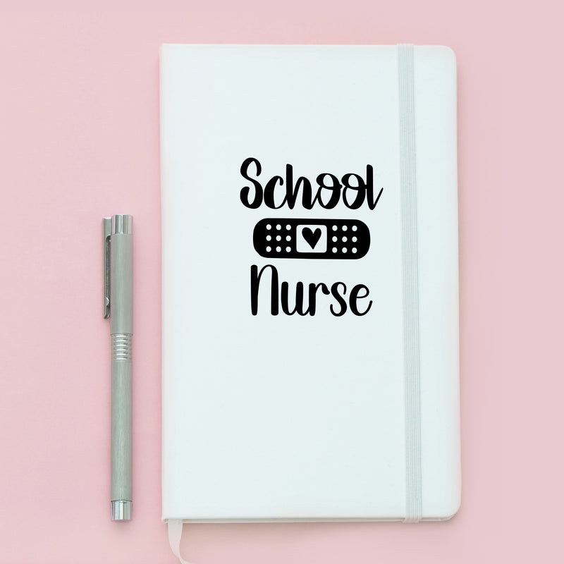 Vinyl Wall Art Decal - School Nurse - Inspirational Motivational Quote Heart Design Sticker For Home Office Laptop Mugs Thermos Notebook Bumper Sticker Decor 3