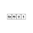 Vinyl Wall Art Decal - Genius - Trendy Motivational Positive Hard Work Quote Sticker For Home Bedroom Living Room Playroom School Classroom Office Store Coffee Shop Decor 1