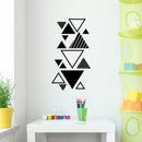 Vinyl Wall Art Decal - Abstract Triangles - 30" x 16" - Modern Minimal Figure Geometric Design Sticker For Home Living Room School Classroom Office Coffee Shop Storefront Decor 2