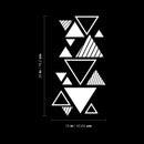 Vinyl Wall Art Decal - Abstract Triangles - 30" x 16" - Modern Minimal Figure Geometric Design Sticker For Home Living Room School Classroom Office Coffee Shop Storefront Decor 4