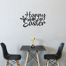Vinyl Wall Art Decal - Happy Easter - Trendy Inspirational Lovely Season Quote Sticker For Home Kids Room Playroom Playground Classroom Daycare Living Room Decor 2