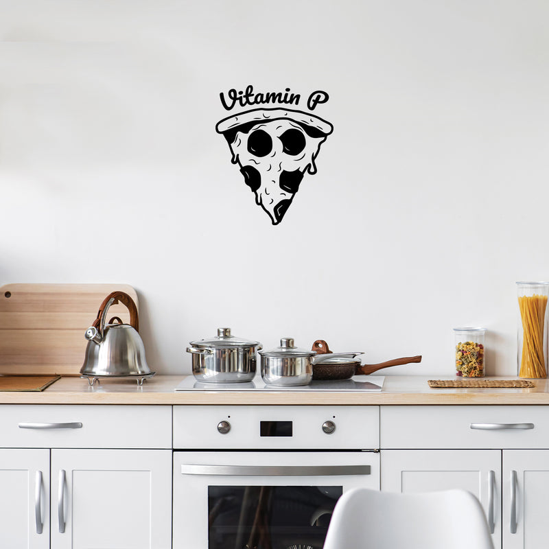 Vinyl Wall Art Decal - Vitamin P - 23.5" x 20" - Trendy Sarcastic Funny Teen Joke Quote Sticker For  Home Bedroom Family Room Kitchen Dining Room Restaurant Decor 3