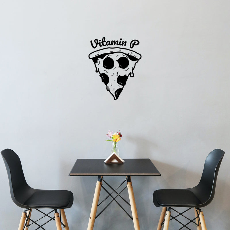 Vinyl Wall Art Decal - Vitamin P - 23. Trendy Sarcastic Funny Teen Joke Quote Sticker For Home Bedroom Family Room Kitchen Dining Room Restaurant Decor 2