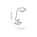 Vinyl Wall Art Decal - Eye Lines - 24.5" x 17" - Trendy Spiritual Good Vibes One Line Design Sticker For Home Office Bedroom Closet Living Room Window Decor 4