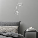 Vinyl Wall Art Decal - Eye Lines - 24.5" x 17" - Trendy Spiritual Good Vibes One Line Design Sticker For Home Office Bedroom Closet Living Room Window Decor 2