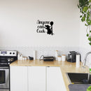 Vinyl Wall Art Decal - Anyone Can Cook - Modern Inspiring Funny Cool Design Sticker For Home Dining Room Kitchen Office Coffee Shop Restaurant Coffee Shop Storefront Deco 3