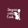 Vinyl Wall Art Decal - Anyone Can Cook - 15" x 17" - Modern Inspiring Funny Cool Design Sticker For Home Dining Room Kitchen Office Coffee Shop Restaurant Coffee Shop Storefront  Deco 1