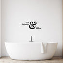 Vinyl Wall Art Decal - Long Showers And Loud Music - Trendy Inspirational Funny Lovely Quote Sticker For Home Bedroom Closet Bathroom Restroom Washing Space Decor 3