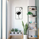 Vinyl Wall Art Decal - Flamingo Silhouette - 27" x 15" - Trendy Sticker Animal Figure Minimalist Design For Home Bedroom Living Room Work Office Store Decor 2