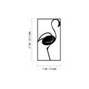 Vinyl Wall Art Decal - Flamingo Silhouette - 27" x 15" - Trendy Sticker Animal Figure Minimalist Design For Home Bedroom Living Room Work Office Store Decor 4