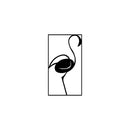 Vinyl Wall Art Decal - Flamingo Silhouette - 27" x 15" - Trendy Sticker Animal Figure Minimalist Design For Home Bedroom Living Room Work Office Store Decor 1